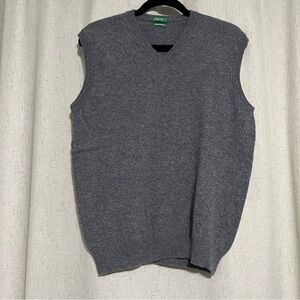 United Colors Of Benetton Men's Gray Sweater Vest